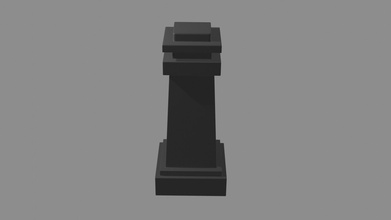 chess pieces queen piece art square architecture tower design ancient old marble classic retro knight lego statue monument games toys board 3d print model - Mito3D