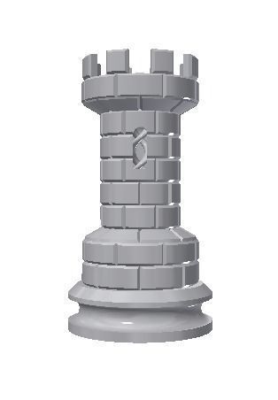 ajedrez torre juegos-juguetes rook el la pieza escaleras de bobina reina obispo cocina reto juegos los juguetes junta mesa 3D print model - Mito3D
