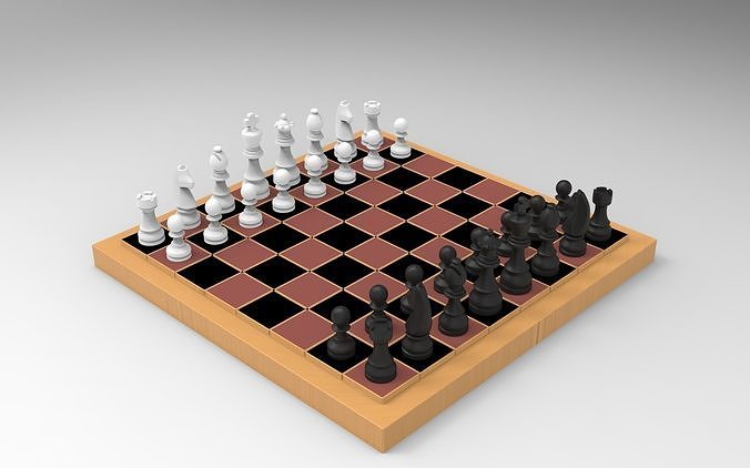 chess set gameplan victory pawn queen win challenge competition game knight printable statue horse sculpture award prize medal champion winning games toys board 3D print model - Mito3D