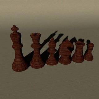 échecs ensemble Jeu bois planche Chevalier Jeux reine pion évêque Roi jouets sports cheval échiquier pièces 3d print model - Mito3D