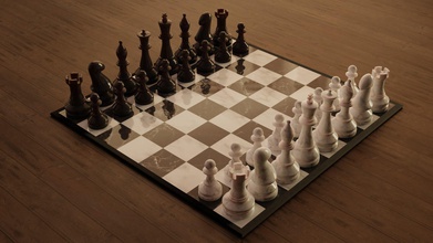 schach einstellen tafel spiel prämie strukturiert druckbar spiele spielzeuge 3d print model - Mito3D