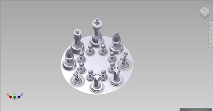 ajedrez conjunto cohete lanzacohetes gadgetchallenge juegos jugar juguetes tablero 3d print model - Mito3D