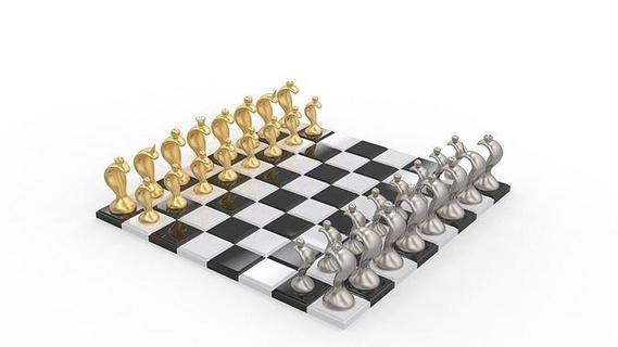 chess set 02 king queen rooks bishops knights pawns knight game games toys fantasy toy pawn character cartoon snake board 3d print model - Mito3D