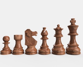 ajedrez conjunto piezas imprimible tablero caballero impresión caballo rey reina estrategia torre lógica juego mente estilizado empeñar obispo juguetes juegos 3d print model - Mito3D