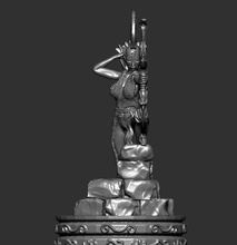 tabuleiro xadrez peça torre tampo mesa borda sexy arqueiro guerreiro fêmea jogo guerra miniatura estátua arco espartano grego grécia antiguidade cavaleiro mulher jogos brinquedos 3d print model - Mito3D