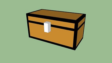 cofre madera caja bloquear almacenamiento pequeña moda 3d print model - Mito3D