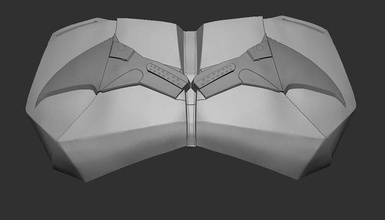poitrine emblème batman chauve souris art symbole illustration loisir DIY robotique 3d print model - Mito3D