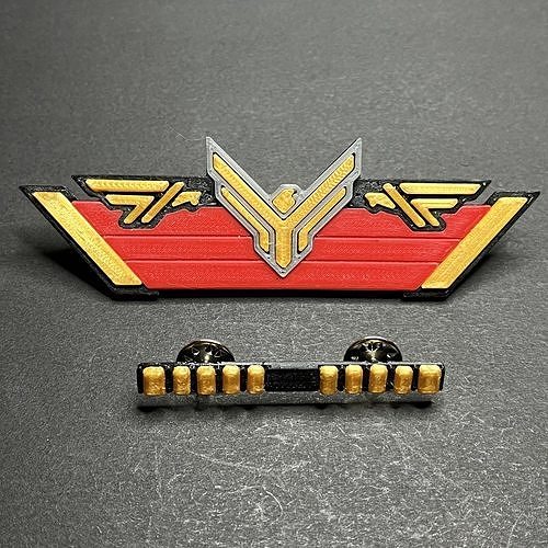 chest insignia duke leto atreides dune 2022 desert cosplay uniform badge cosplayer cosplaying games toys 3D print model - Mito3D