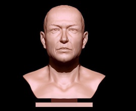 Chester Bennington tête buste Impression 3D Masculin portrait art sculptures 3d print model - Mito3D