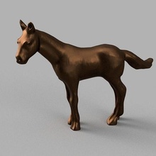 cheval pferd tier savane elefant zebre zoo natur haus dekor 3d print model - Mito3D