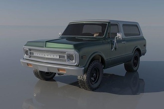 chevrolet blazer 1970 car cars vehicle hobby auto automotive slot truck wheel classic sla fdm print rc toy interior exterior diy 3d print model - Mito3D