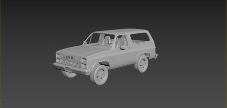 chevrolet blazer k5 1984 carro carros passatempo americano auto automotivo caminhão estrada modelo printcar impressão dirigir rc brinquedo plástico veículo faça 3d print model - Mito3D