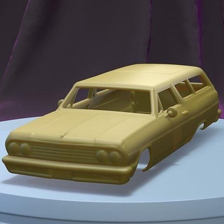 Chevrolet chevelle Wagen 1964 druckbar Körper Slot scalextric tamiya rc miniz Steuerung Crawler Ninco Kyosho scx axial Spiele Spielzeuge Spiel Zubehör 3d print model - Mito3D