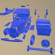 chevrolet confederado faetón 1932 imprimible coche vehiculo partes cuerpo espacio 1 10 scalextric Tamiya rc miniz tractor kyosho axial traxxas 3d print model - Mito3D