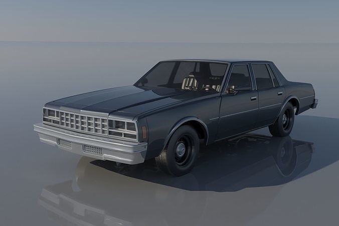 Chevrolet impala 1977 araba arabalar araç hobi Oto otomotiv tekerlek klasik sla fdm baskı arabası Yazdır rc oyuncak iç dış kendin yap 3D print model - Mito3D