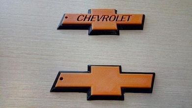 Chevrolet Logo Schlüsselbund 3d drucken Modell Wagen Emblem Hobby DIY Automobil 3d print model - Mito3D