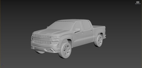 chevrolet silverado 2020 a küçük ölçek araba arabalar hobi amerikan oto otomotiv kamyon spor model baskı arabası yazdır sürücü rc oyuncak plastik kendin yap 3d print model - Mito3D
