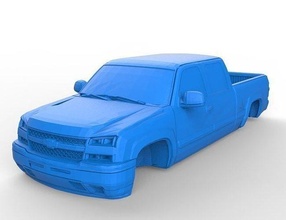 chevrolet silverado stl arquivo chevy impressão passatempo faça automotivo 3d print model - Mito3D