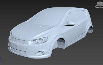 Chevrolet sonique stl fichier véhicule sport voiture Chevy courses impression loisir DIY automobile 3d print model - Mito3D