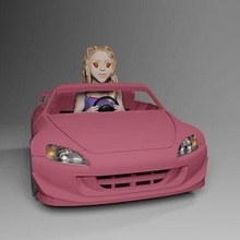 chibi car no 12 - su character cartoon cute toon person boy girl anime print3d 3dprint games toys 3d print model - Mito3D