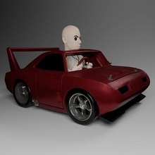 chibi carro 19 doms Daytona carros chibicar personagem desenho animado desenhos animados anime pessoa toon Garoto pequeno fofa veículo apostador beto dom Toretto 3d print model - Mito3D