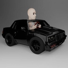 Chibi araba 20 ev Buick otomotiv araç adam tekerlek yarış otomobil asansör chibicars toretto Sanat atlatmak jant kas Hemi oyunlar 3d print model - Mito3D