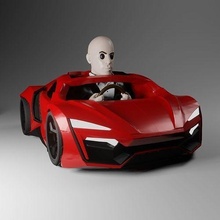 chibi coche vehiculo 25 dom s lykan chibicars neumático calibrar borde carreras vehículo chibicar playmobil película juegos juguetes 3d print model - Mito3D