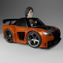 chibi coche vehiculo 30 dibujos animados neumático carrera rx7 cabello ciencia ficción césped carreras deporte película personaje playmobil carroy juguete minúsculo arbusto juegos juguetes 3d print model - Mito3D