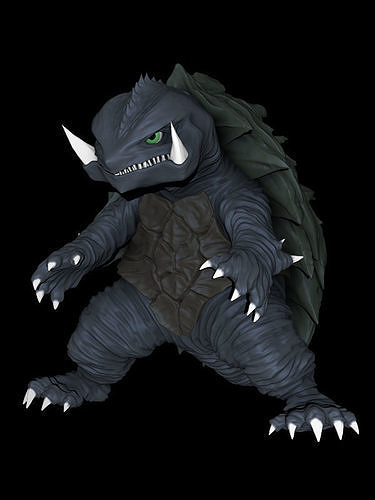 chibi gamera monster beast kaiju godzilla 3d print toy games toys 3D print model - Mito3D