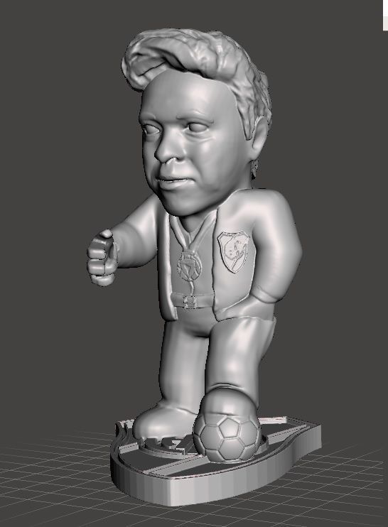 chibi marcelo gallardo river riverplate futbol soccer figure games toys 3D print model - Mito3D