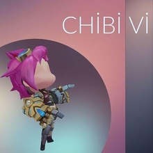 chibi vi personnage ligue of légendes combat d'équipe tactique jeu 3d modèle héros lol émeute impression jeux jouets 3d print model - Mito3D