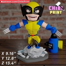 chibi carcajou men merveille comix dc mcu film figure objets collection gogue Jeux jouets Men homme 3d print model - Mito3D