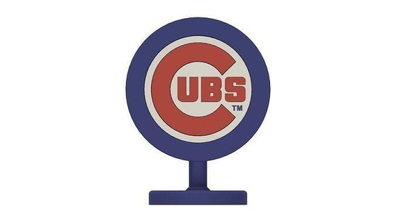 chicago cubs stand logo baseball sport usa field art decor gadget upcrid team signs logos 3d print model - Mito3D