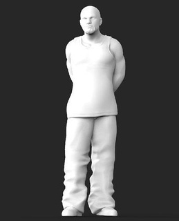 chicanos cholos guardia delle trote umano figura diorama persona miniatura ganster arte sculture 3d print model - Mito3D