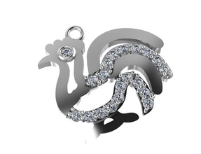 poulet bijoux logo anneaux pendentifs impression conception monument art or platine télécharger argent dragon traiteurs diamant bijou moderne singe gemme 3d print model - Mito3D
