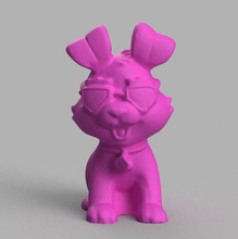 chien lentes 3d impresión mignon perro animal juegos juguetes 3d print model - Mito3D