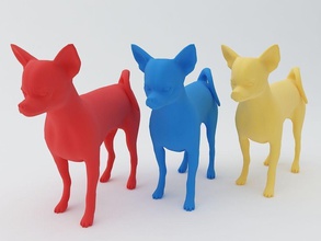 chihuahua perro 3d modelo objeto animal criatura escultura perrito imprimible arte esculturas artchallenge 3d print model - Mito3D