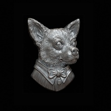 chihuahua anhänger skulptur kunst statue hund dekorativ schmuck 3d print model - Mito3D