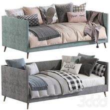 parto sofá mueble almohada cama asiento contemporáneo dormir casa 3d print model - Mito3D