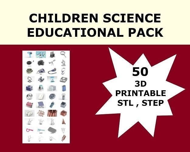 Kinder Wissenschaft lehrreich Pack Chemie Labor Biologie Physik Student Bildung Lernen Hochschule Akademie Spielzeuge Astronomie Kind Instrument Technologie Geburtstag wissenschaftlich 3D print model - Mito3D