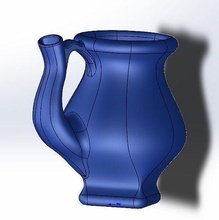 kinder keramik design plastik tasse haushaltswaren geschirr porzellan vase topf griff teekanne kaffee krug pint getränk cocktail haus küche essen 3d print model - Mito3D