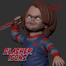 childs play - chucky figure slasher icons horror monster halloween fantasy fictional creature spooky sculpture 80s movies villains doll dead evil fantasycharacter scary games toys 3d print model - Mito3D