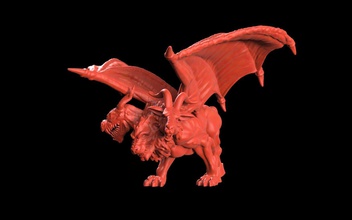 chimera games-toys epic monster dungeon dragon myth mythology creature goat beast legend mythical warhammer rpg crosslances games toys other 3d print model - Mito3D