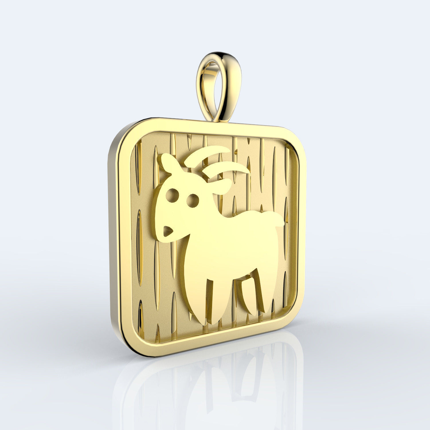 cinese 12 animali zodiaco pendente pecore amuleto cad cina emblema fortuna oro oroscopo medaglia collana cartello argento simbolo tradizionale fascino gioielleria ciondoli 3D print model - Mito3D