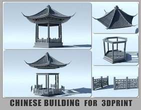 chinese building print house exterior architecture city street cityscape tower urban hotel restaurant printable usa space scifi future art sculptures 3d print model - Mito3D