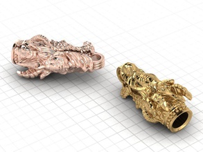 chinois dragon chine oriental créature asiatique japon corée dynastie orient bijoux bracelets 3d print model - Mito3D