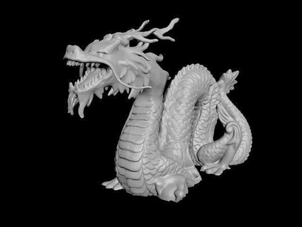 Cinese Drago Giappone giapponese asiatico Cina tradizione creatura magico animale serpente fuoco mostro rettile madre legge arte sculture bestia 3d print model - Mito3D