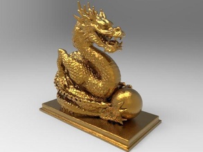 chinois dragon 3d impression monstre fantaisie personnage magique chine créature reptile volcan médiéval mythe phénomènes art sculptures 3d print model - Mito3D