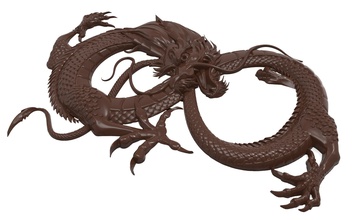 chinese dragon bas relief cnc beast sculpture carving mold printable 3d print obj stl zbrush artcam art sculptures 3d print model - Mito3D