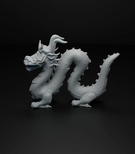 chino continuar figurilla destinado 3d impresión china fantasía criatura monstruo bestia reptil lagartija escultura esculpir estatua figura miniatura minis asia asiático oriental imprimible arte esculturas 3d print model - Mito3D